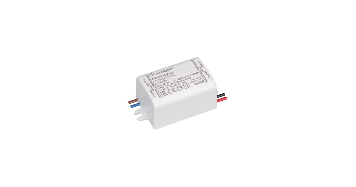 Купить Блок питания ARPV-SP-24006 (24V, 0.25A, 6W) 039671 Arlight оптом в Москве