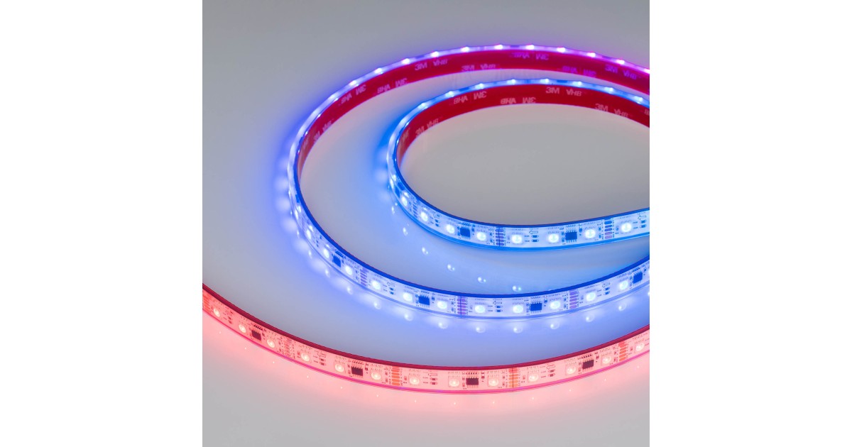 Купить Лента герметичная DMX-PFS-B60-12mm 12V RGB-PX3 (14 W/m, IP68, 5060, 5m) 039175 Arlight оптом в Москве