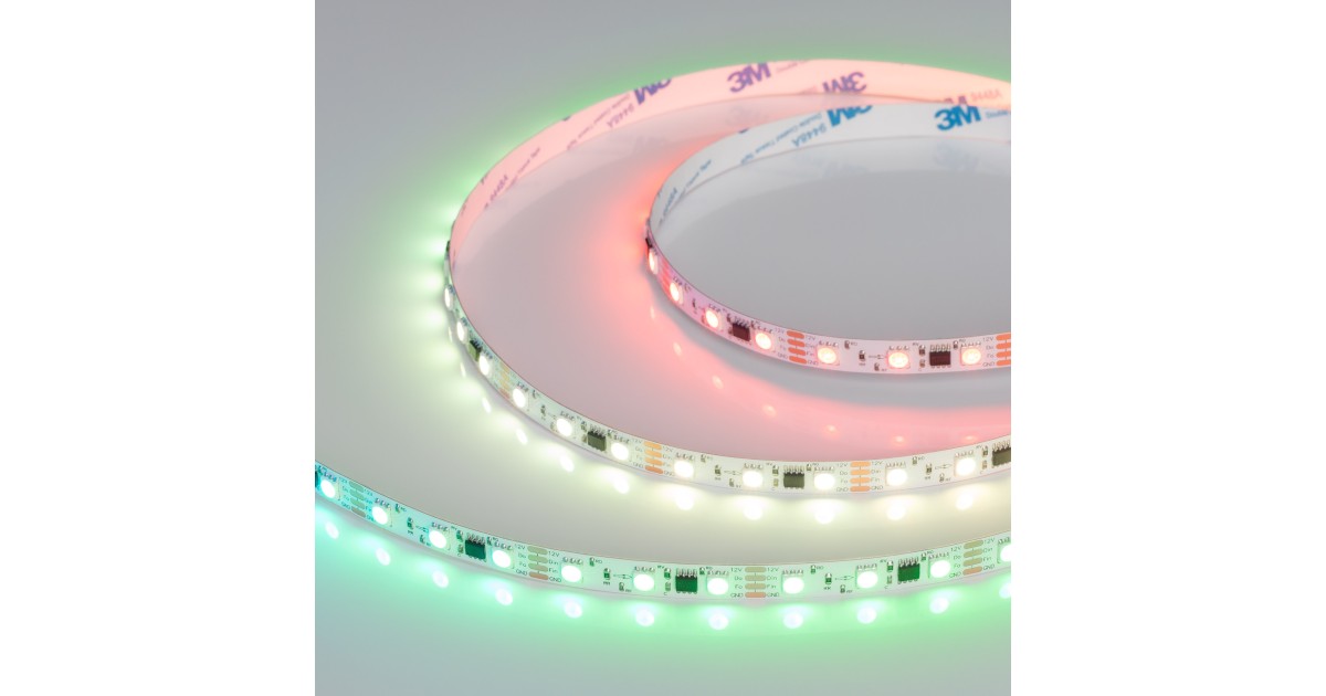 Купить Лента SPI-B60-10mm 12V RGB-PX3-BPT (12 W/m, IP20, 5060, 5m) 039179 Arlight оптом в Москве