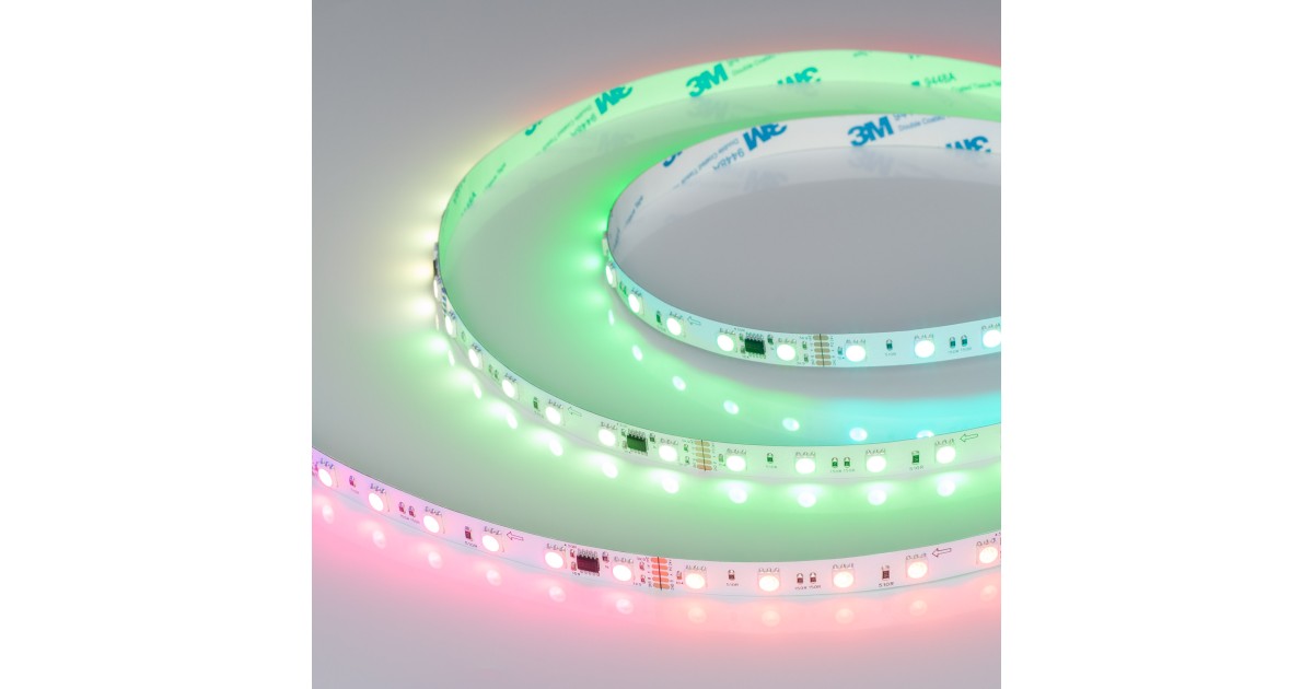 Купить Лента DMX-B60-10mm 24V RGB-PX6 (14 W/m, IP20, 5060, 5m) 039183 Arlight оптом в Москве