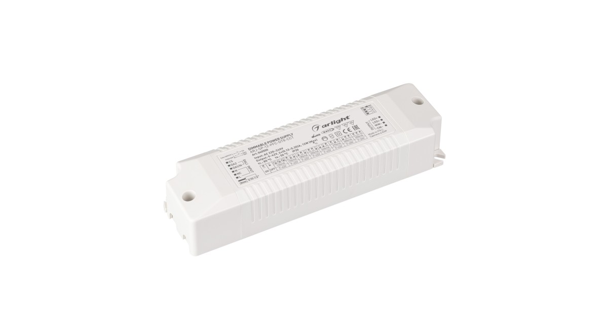 Купить Блок питания ARJ-SP-12-PFC-DT8-ССT (12W, 9-42V, 0.12-0.35А) 040500 Arlight оптом в Москве