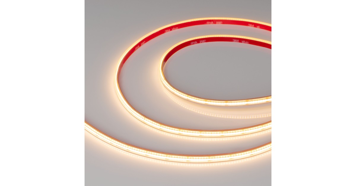 Купить Лента герметичная COB-PS-X400-7mm 24V Warm2700 (7.2 W/m, IP67, CSP, 5m) 041700 Arlight оптом в Москве