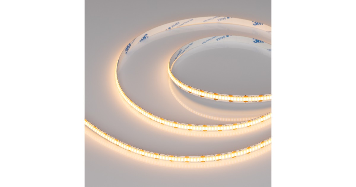 Купить Лента COB-X360-8mm 5V Warm2700 (5 W/m, IP20, CSP, 5m) 041706 Arlight оптом в Москве