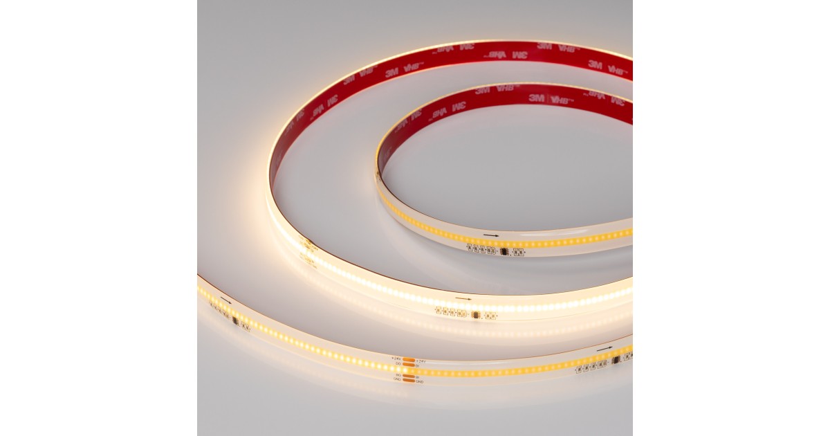 Купить Лента герметичная SPI-COB-SE-X378-12mm 24V Warm2700-PX63-BPT (7 W/m, IP65, 5m) 041740 Arlight оптом в Москве