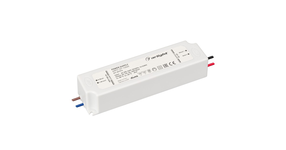 Купить Блок питания ARPV-SP-12060 (12V, 5A, 60W) 041914 Arlight оптом в Москве