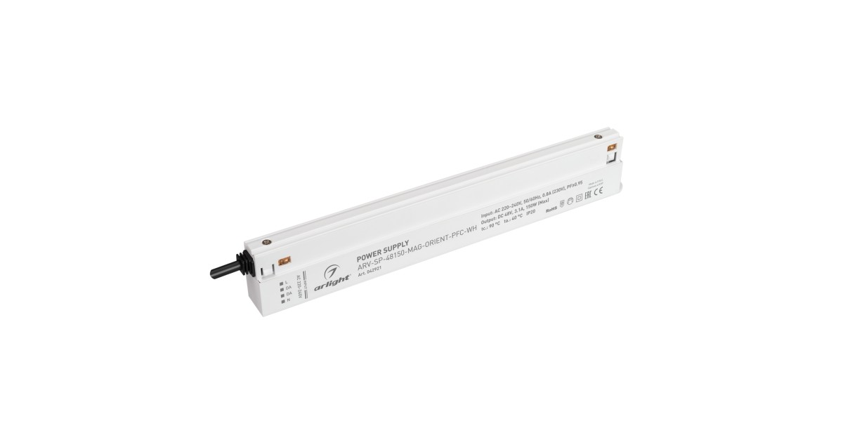 Купить Блок питания ARV-SP-48150-MAG-ORIENT-PFC-WH (48V, 3.1A, 150W) 042921 Arlight оптом в Москве