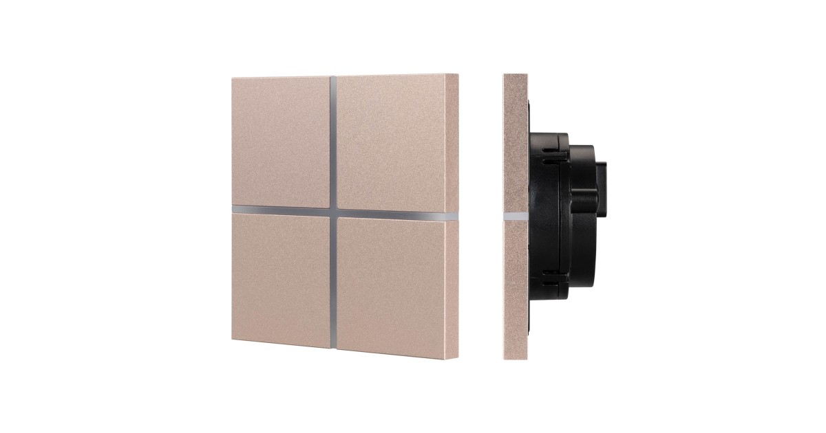 Купить INTELLIGENT ARLIGHT Сенсорная панель KNX-304-13-IN Champagne (BUS, Frameless) 039670 Arlight оптом в Москве