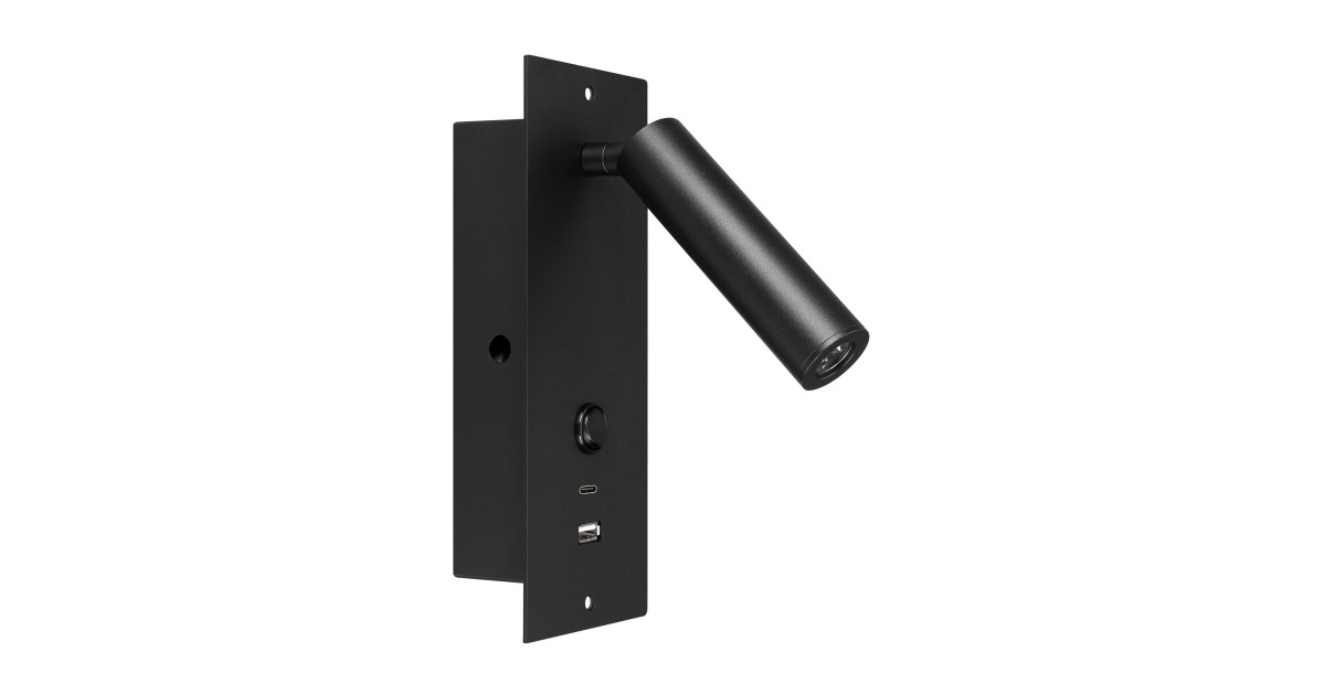 Купить Светильник SP-BED-CHARGE-BUILT-S80x230-3W Warm3000 (BK, 20 deg, 230V, USB-A, USB-C) 046880 Arlight оптом в Москве