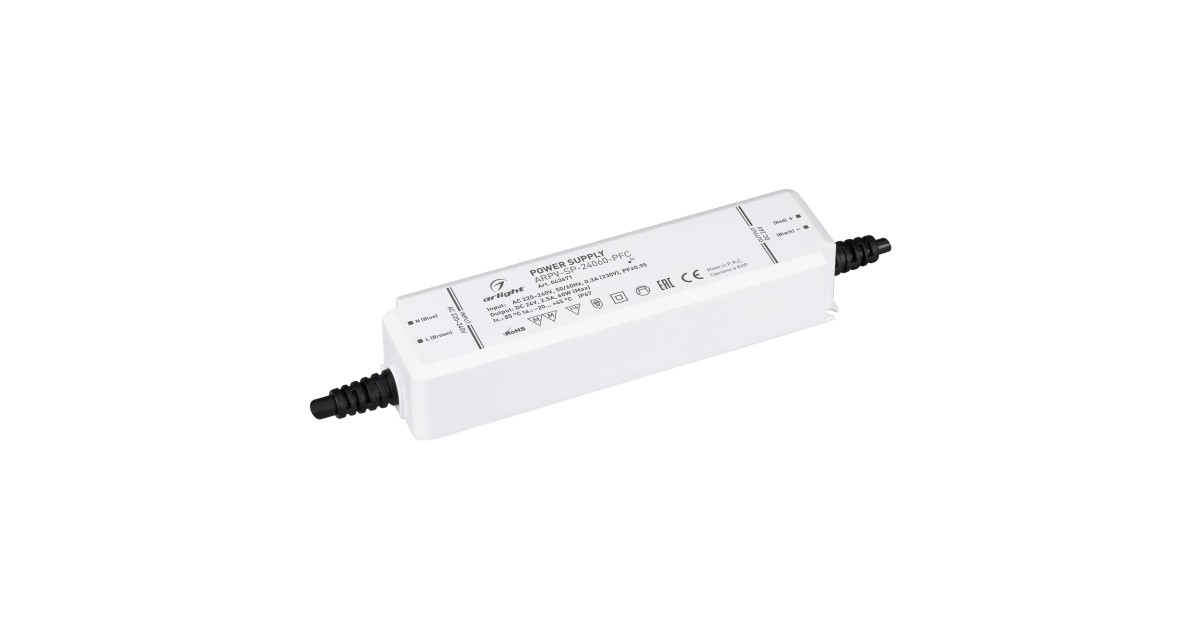 Купить Блок питания ARPV-SP-24060-PFC (24V, 2.5A, 60W) 043671 Arlight оптом в Москве
