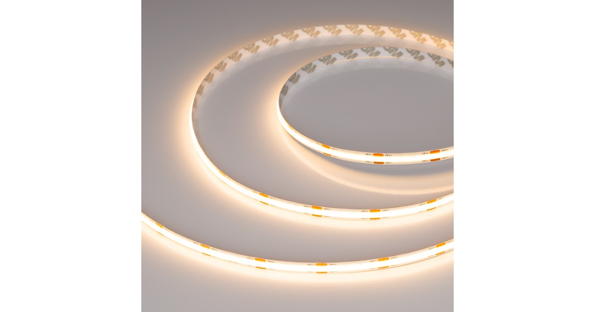 Купить Лента COB-X480-8mm 48V Warm2700 (10 W/m, IP20, 50m PRO REEL) 043261 Arlight оптом в Москве