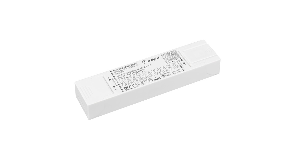 Купить Блок питания SPV-SP-46-PFC-ZIGBEE-RF (46W, 9-53V, 0.6-1.05A, 2.4GHz) 046173 Arlight оптом в Москве