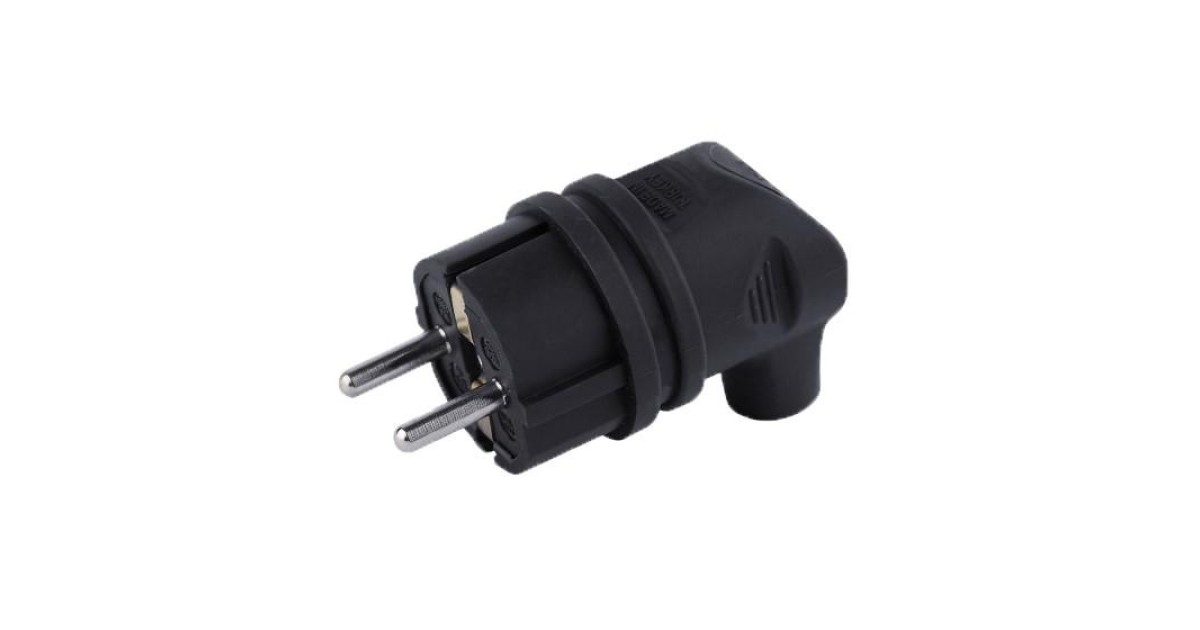 Купить Вилка угловая 16А с заземл. каучук TKE-C05-KVU-Z TOKOV ELECTRIC оптом в Москве