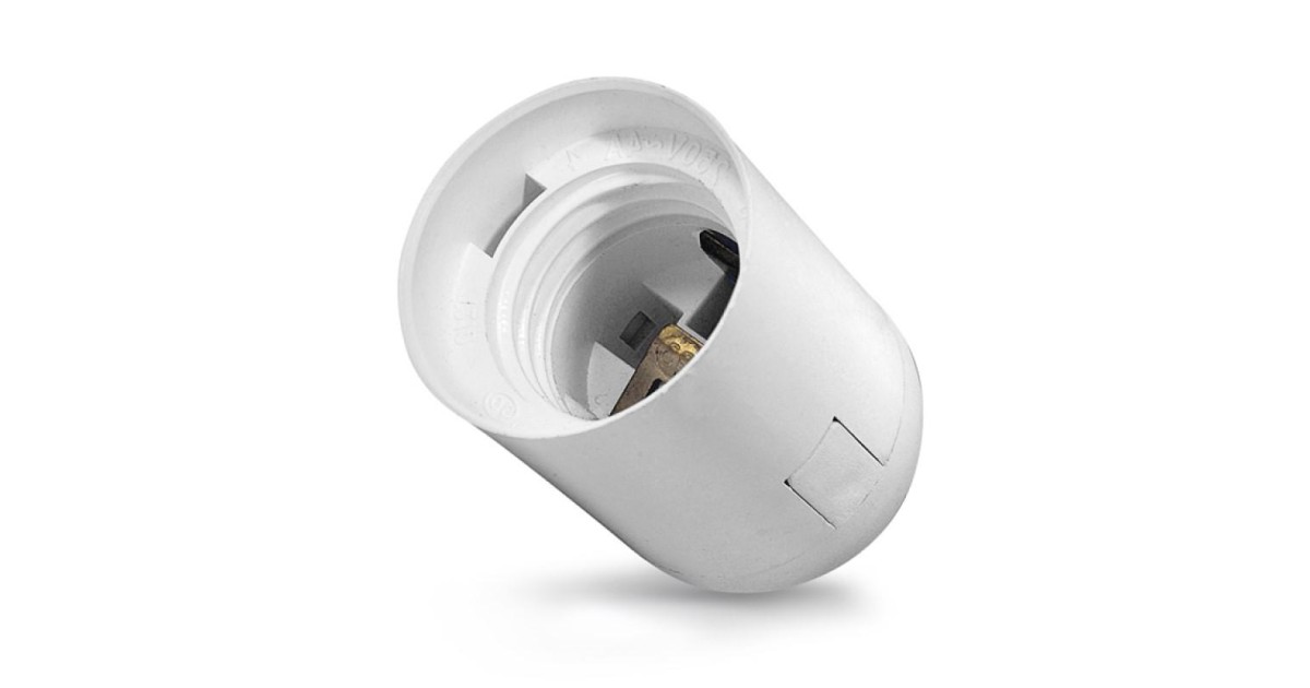 Купить Патрон пластиковый подвесной Е27 бел. TKE-C01-PPL-27 TOKOV ELECTRIC оптом в Москве