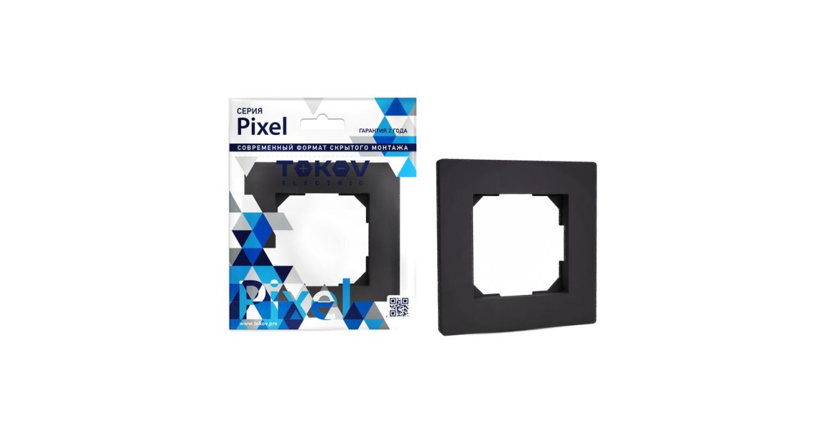 Купить Рамка 1-м Pixel карбон TKE-PX-RM1-C14 TOKOV ELECTRIC оптом в Москве