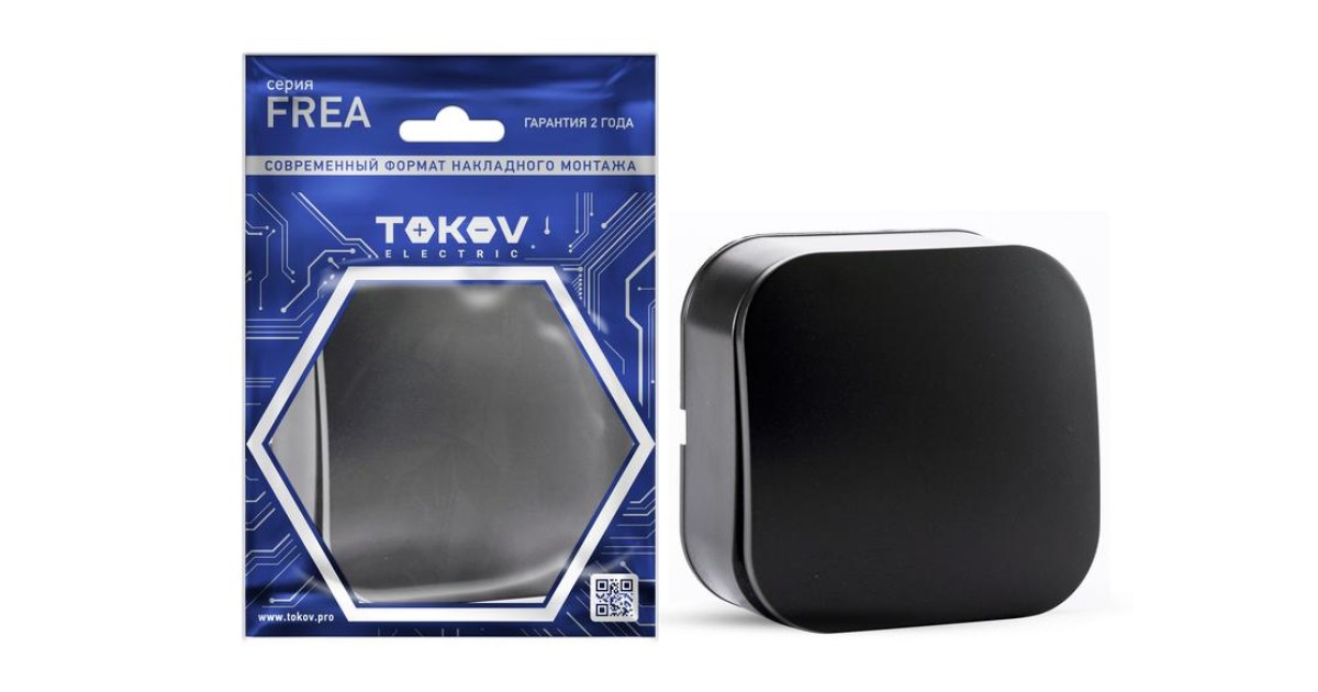 Купить Выключатель 1-кл. ОП Frea 10А IP20 250В АБС-пластик карбон TKE-FR-V1-C14 TOKOV ELECTRIC оптом в Москве