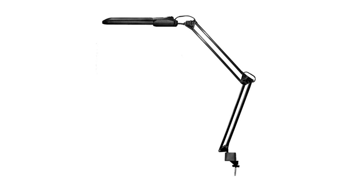 Купить Светильник Дельта настол. на струбцине с ЭПРА 11Вт с лампой КЛЛ 2G7 черн. 135 Трансвит оптом в Москве