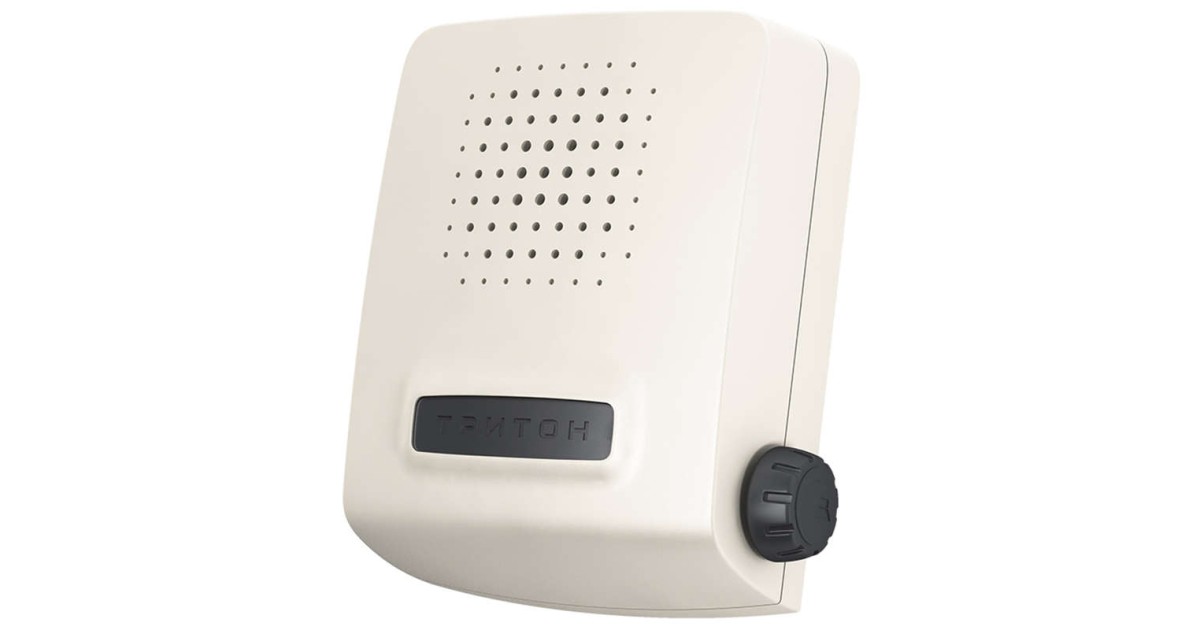 Купить Звонок проводной Сверчок тройной ди-до регул. громкости 220В 80-90дБА бел. СВ-02Р Тритон оптом в Москве