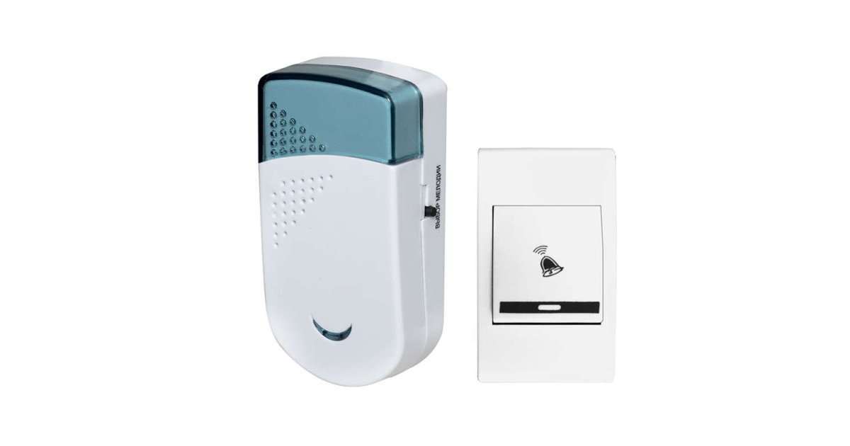 Купить Звонок беспроводной Колибри 32 мел. 100м 2АААх1.5В КБ-01Б Тритон оптом в Москве