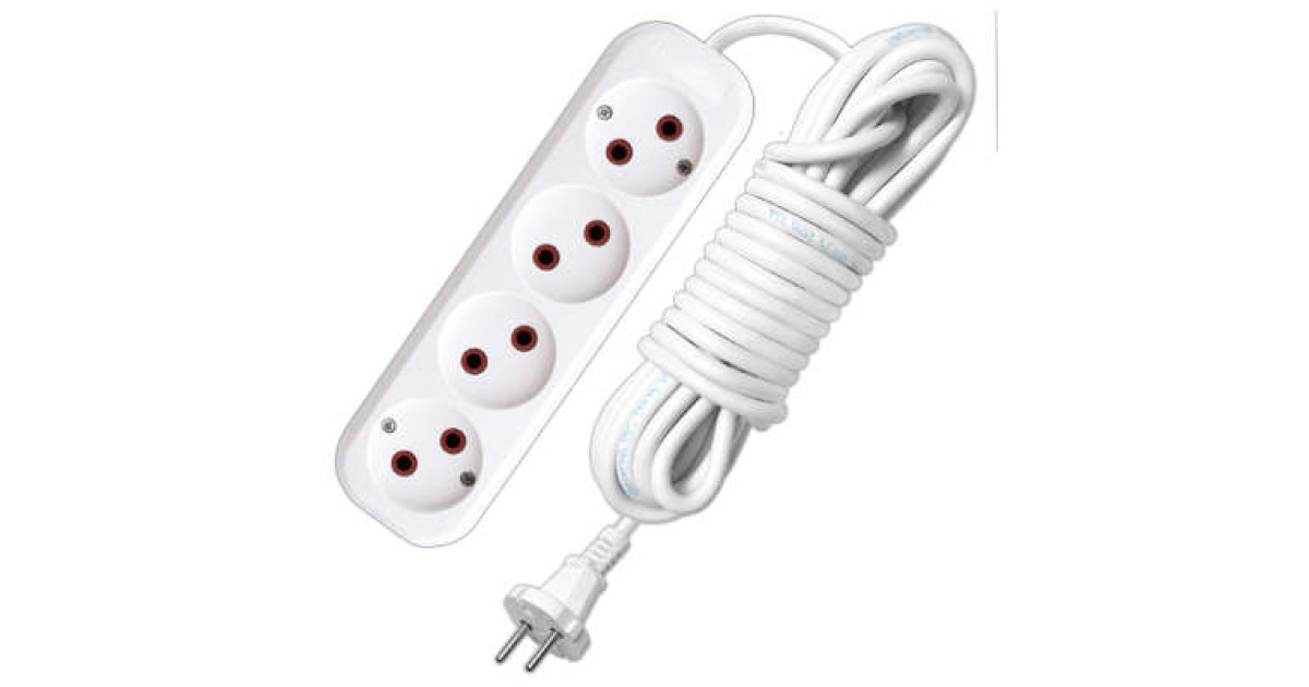 Купить Удлинитель 4х2м без заземл. 6А IP20 У6-766М ПВС 2х0.75 766М-02 UNIVersal оптом в Москве