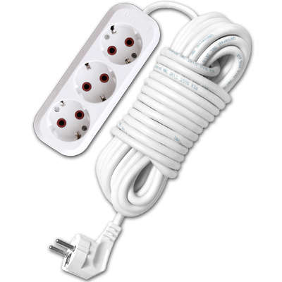 Удлинитель 3х3м с заземл. 10А IP20 У10-554 ПВС 3х0.75 554-03 - UNIVersal