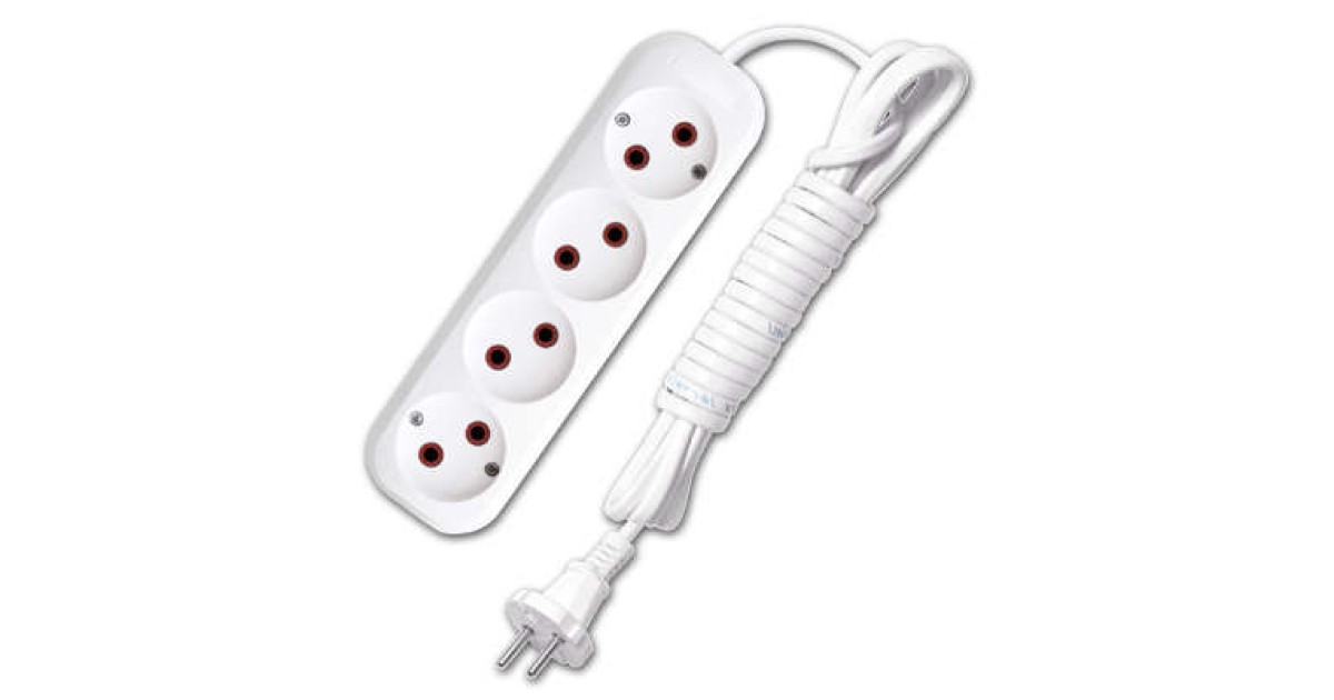 Купить Удлинитель 4х3м без заземл. 6А IP20 У6-766 ШВВП 2х0.75 9631943 UNIVersal оптом в Москве