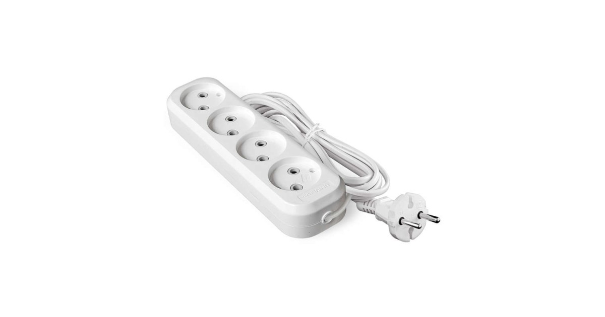 Купить Удлинитель 4х5м без заземл. 6А IP20 У6-766 ШВВП 2х0.75 9631944 UNIVersal оптом в Москве