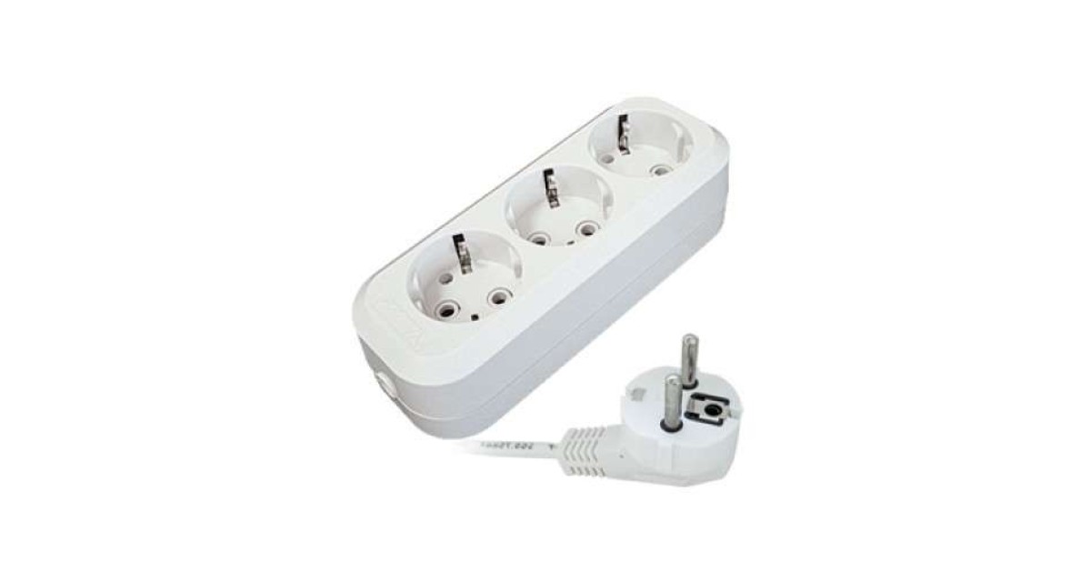 Купить Удлинитель 3х10м с заземл. 10А IP20 E-303 ПВС 3х1 АБС-пластик 9631980 UNIVersal оптом в Москве