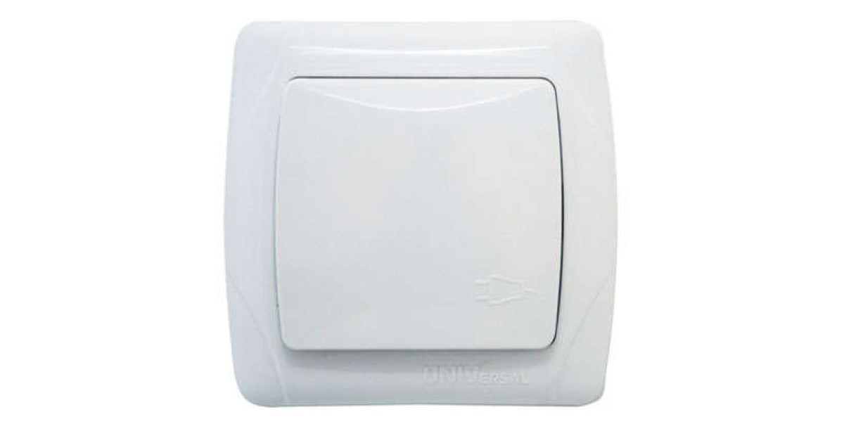 Купить Розетка 1-м СП Маргарита 16А IP20 с заземл. с крышкой бел. М0029 UNIVersal оптом в Москве