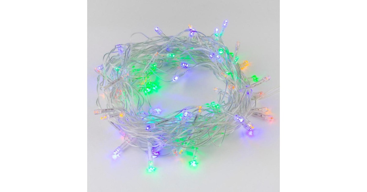 Купить Гирлянда LED ULD-S1000-090/STA MULTI IP20 10м 90 диодов разноцвет. свет провод прозр. Uniel UL-00007179 Uniel оптом в Москве