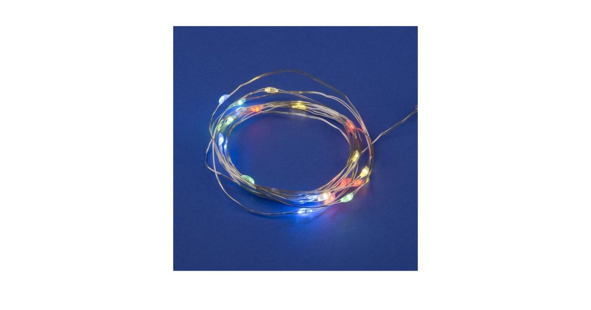 Купить Гирлянда LED на батарейках ULD-S0200-020/DTB/3AA/RC RGB IP20 DEW 3AA (не в/к) "Роса" 2м 20 диодов RGB свет пульт ДУ (в/к) Uniel UL-00007247 Uniel оптом в Москве