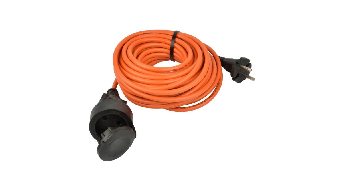 Купить Удлинитель 1х10м без заземл. 6А IP44 UG/UCK-1N/2х0.75/10M/O Orange ПВС 2х0.75 оранж. (бухта) Uniel UL-00009858 Uniel оптом в Москве