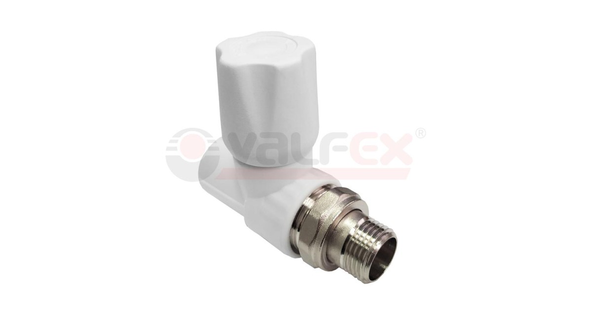 Купить Вентиль для радиатора прямой 20х1/2дюйм (60/15) бел. VALFEX 1014620012 VALFEX оптом в Москве