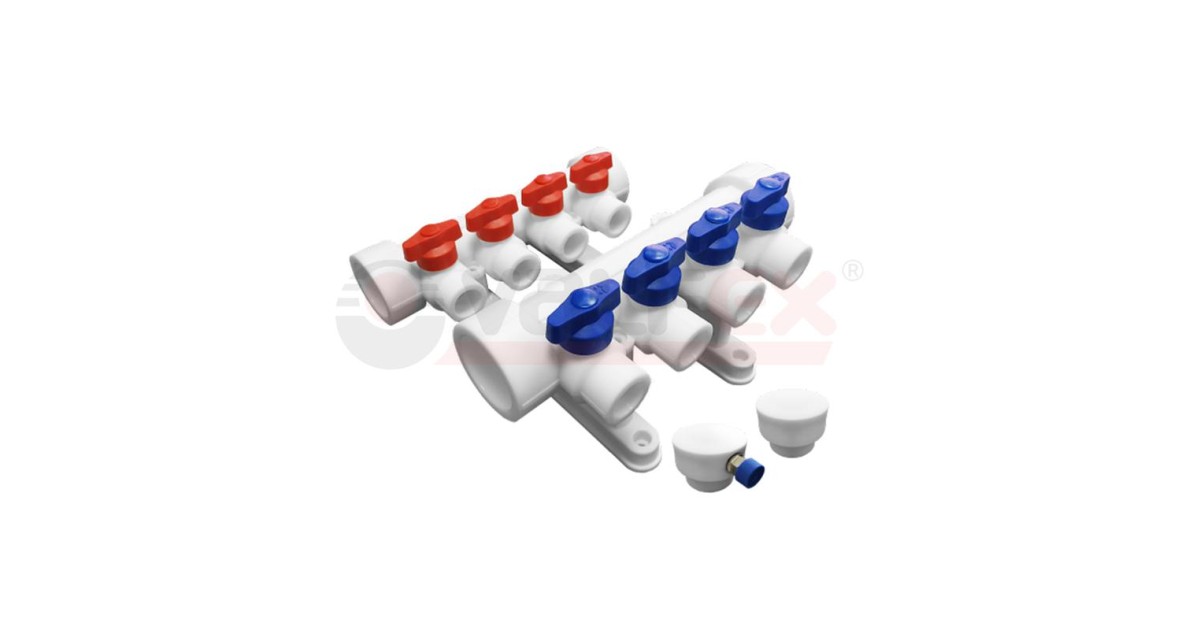 Купить Группа коллекторная 40х20 на 2 выхода (4/1) бел. VALFEX 101144002 VALFEX оптом в Москве