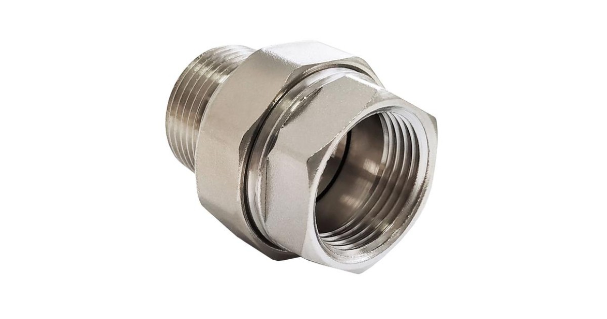 Купить Сгон разъемный никелированный ВР-НР 3/4дюйм (70/10) VALFEX VF.340.N.034 VALFEX оптом в Москве