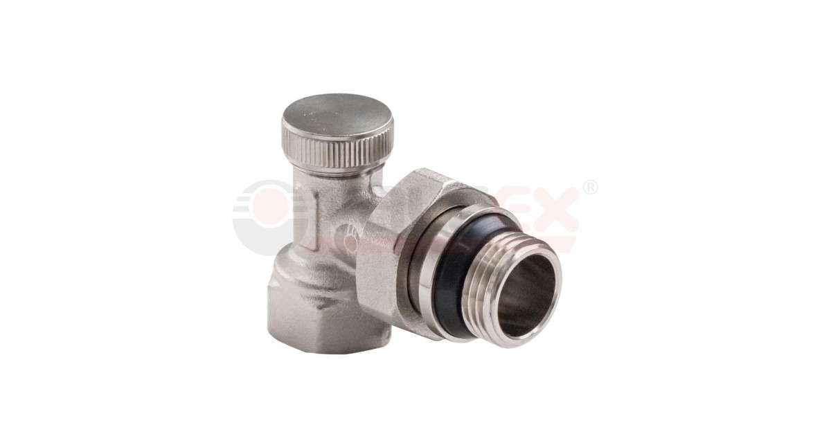 Купить Клапан для радиаторов настроечный угловой 1/2дюйм (80/10) К VF.019.N.04 VALFEX оптом в Москве