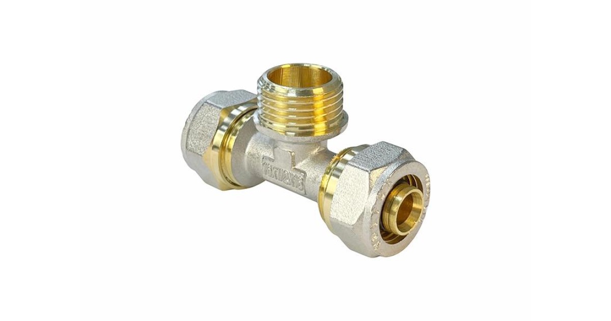 Купить Тройник обжимной с переходом на НР 20х3/4х20дюйм (100/5) VALFEX VF.333.N.203420 VALFEX оптом в Москве