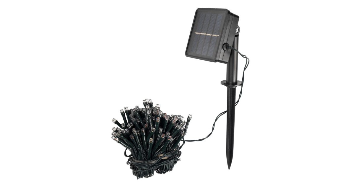 Купить Светильник светодиодный садовый SLR-G01-100M гирлянда 100LED мультиколор с колышком на солнечн. батарее 5033405 ФАZА оптом в Москве