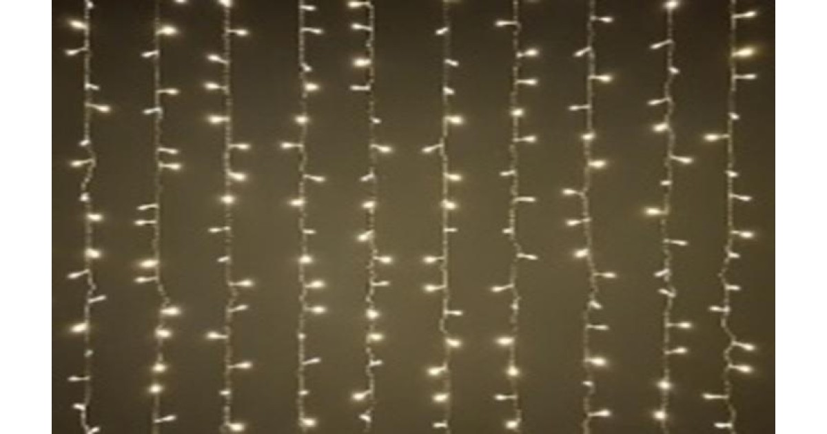 Купить Гирлянда "Занавес" LDCL720-WW-E 720 тепл. Бел. светодиодов 2.4х2м 24 нитей соединяемый до 8шт для помещений 4690601045294 SHLights оптом в Москве