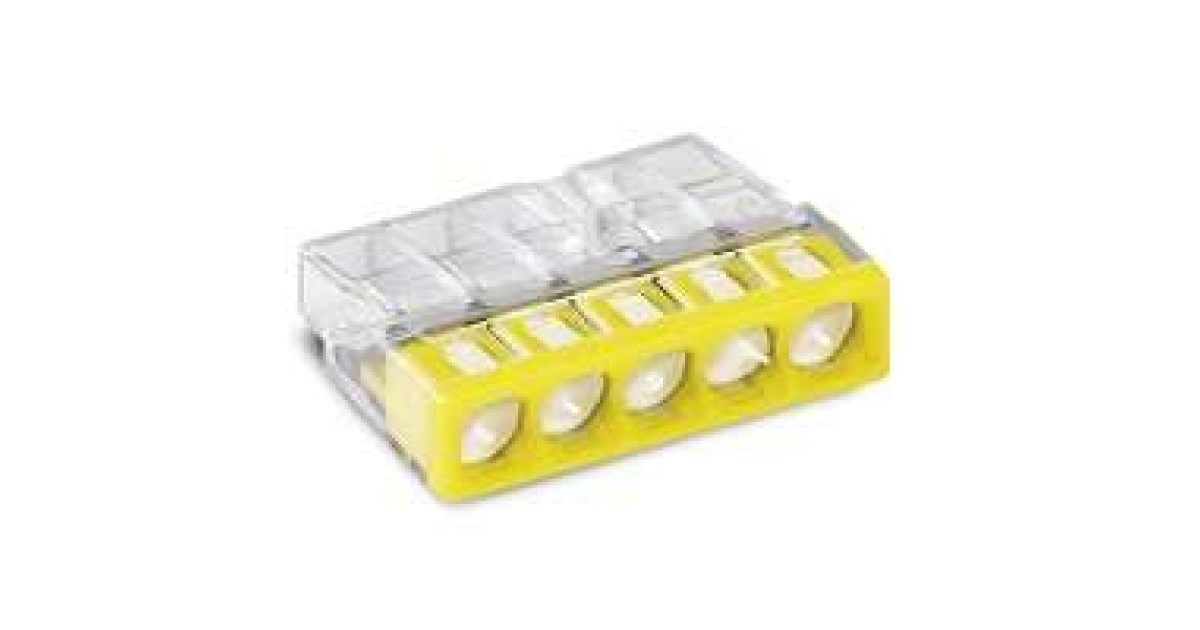 Купить Клемма 5-х проводная 5х(0.5-2.5мм) для распред. короб. (с контактн. пастой "Alu-Plus") 2273-245 WAGO оптом в Москве