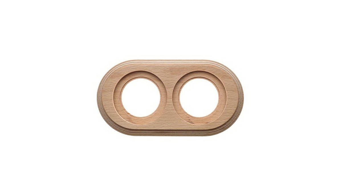 Купить Рамка 2-м ретро дерево натурэль BF1-620-10 Bironi оптом в Москве