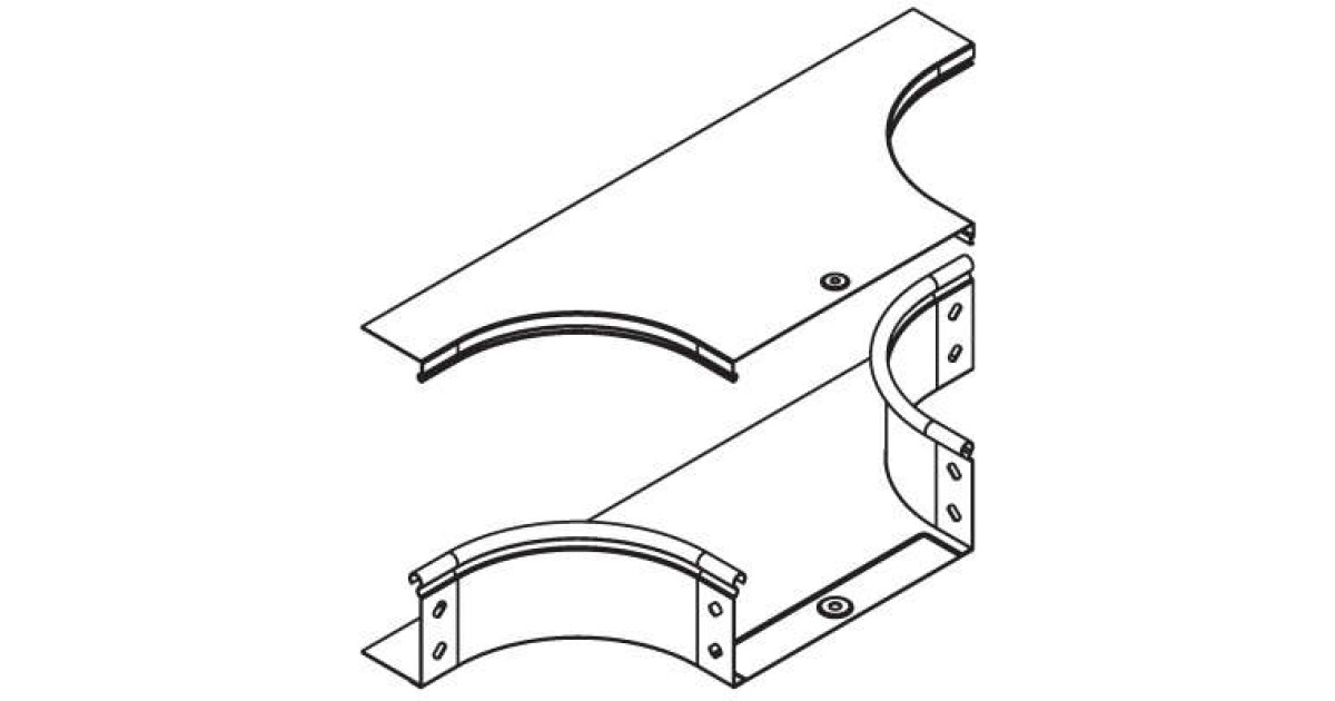 Купить Ответвитель для лотка Т-образ. горизонт. DL 200х80 гор. оцинк DKC 36252HDZ DKC оптом в Москве