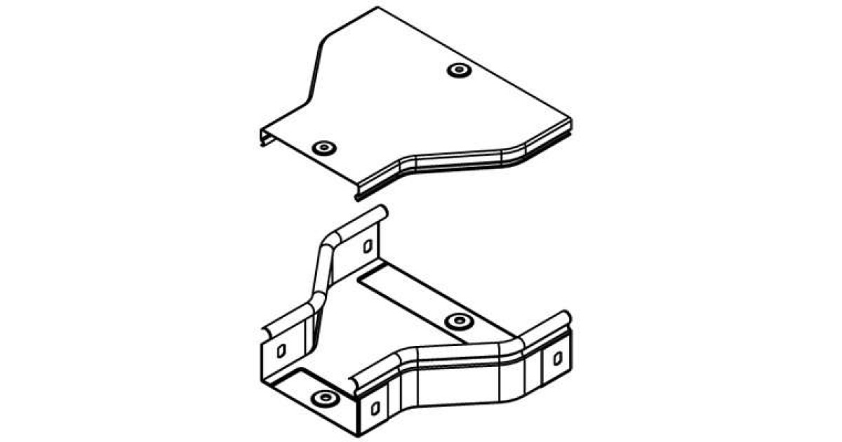 Купить Переходник для лотка RRC 300/150 H50 гор. оцинк. DKC 36313HDZ DKC оптом в Москве