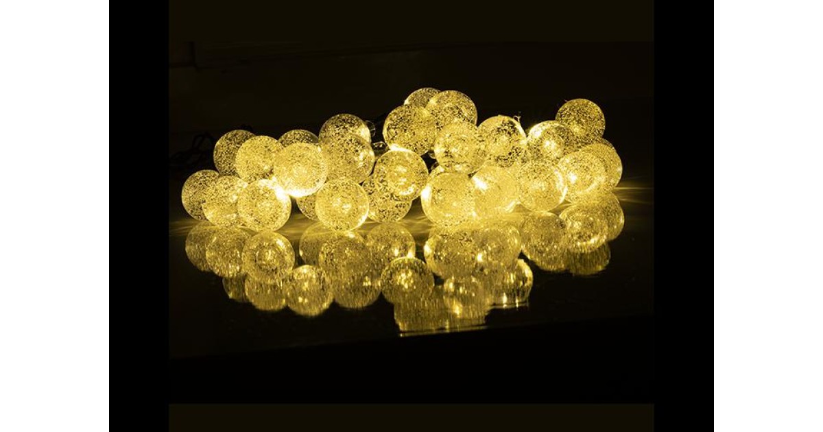 Купить Светильник светодиодный садовый SLR-G05-30Y гирлянда шарики желт. на солнечн. батарее 5033368 ФАZА оптом в Москве