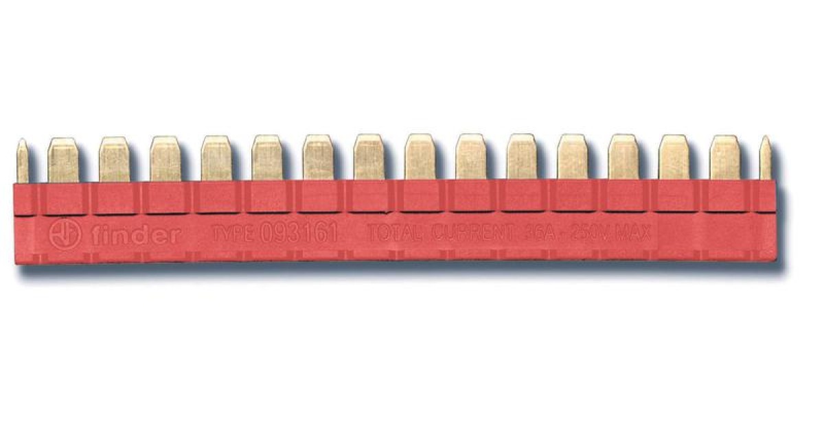 Купить Соединитель шинный 16п красн. 093161 FINDER оптом в Москве