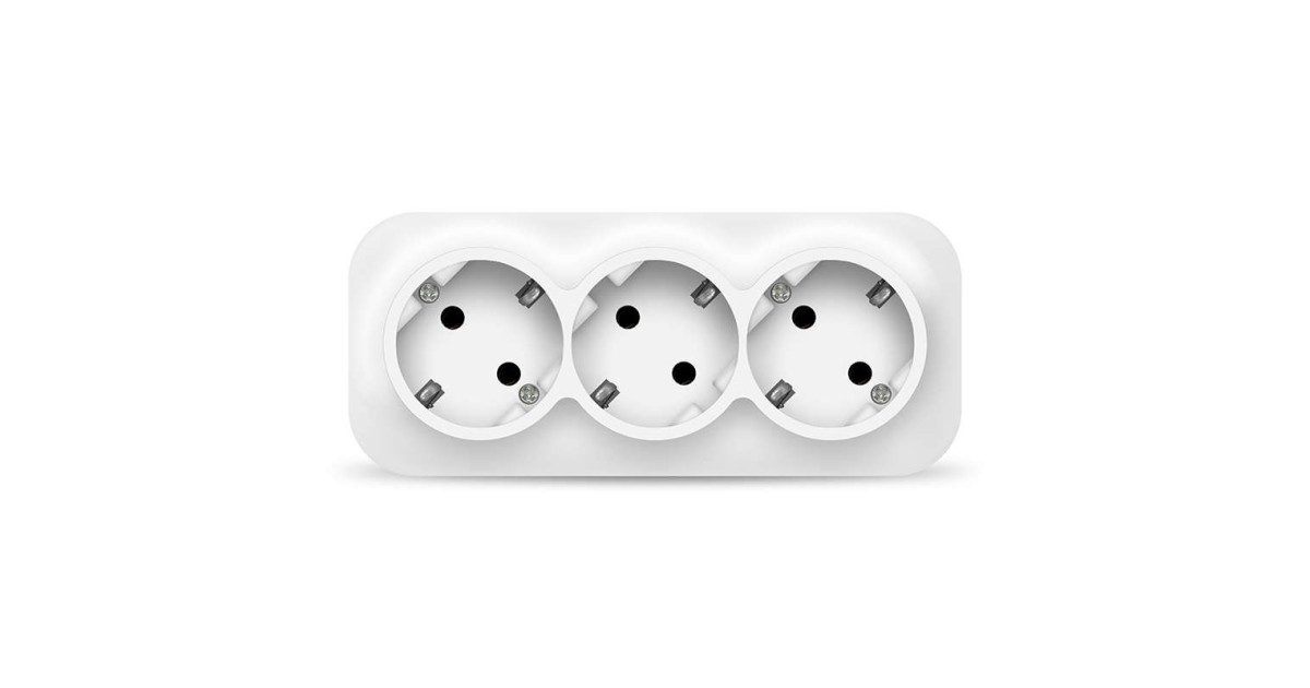 Купить Розетка 3-м ОП 16А IP20 с заземл. бел. 1420 IONICH оптом в Москве
