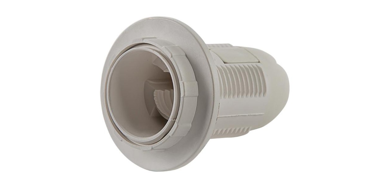 Купить Патрон Е27-ППК пластиковый с прижимным кольцом 4690612032337 IN HOME оптом в Москве