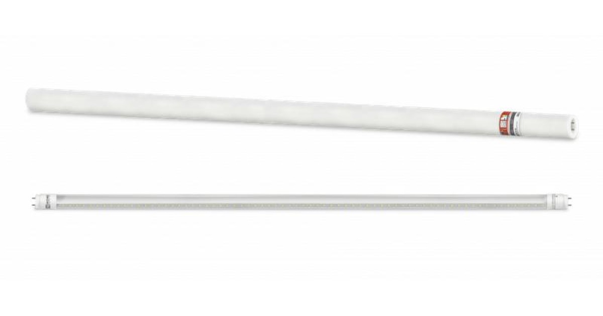 Купить Лампа светодиодная LED-T8-П-PRO 20Вт трубчатая с двухсторонним цоколем прозрачная 4000К нейтр. бел. G13 2000лм 230В 1200мм неповоротн. 4690612030982 IN HOME оптом в Москве