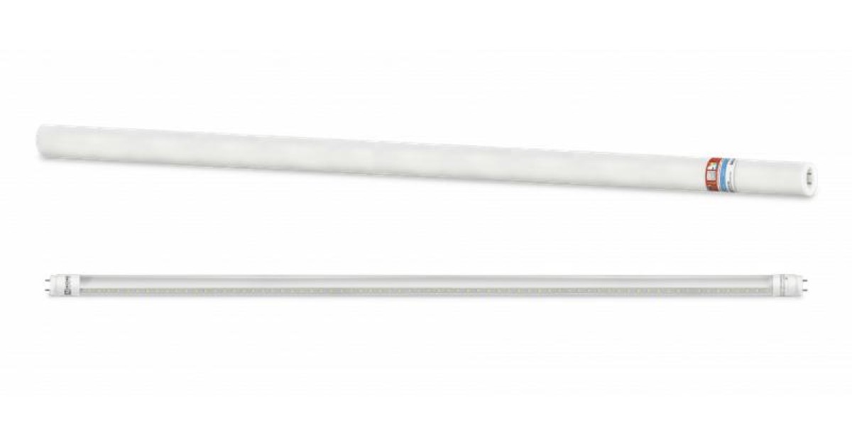 Купить Лампа светодиодная LED-T8-П-PRO 20Вт трубчатая с двухсторонним цоколем прозрачная 6500К холод. бел. G13 2000лм 230В 1200мм неповоротн. 4690612031002 IN HOME оптом в Москве
