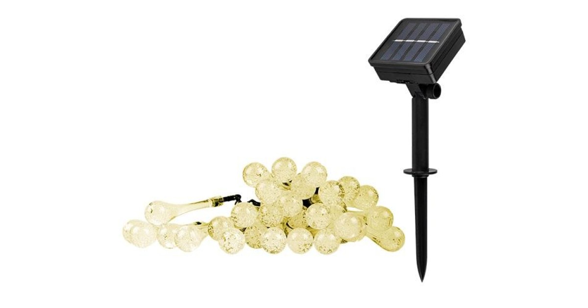 Купить Светильник светодиодный SLR-G08-30W садовый; гирлянда капли теплый бел. солнечная батарея 5040960 ФАZА оптом в Москве