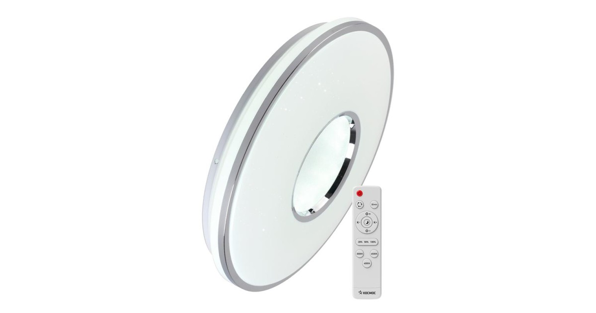 Купить Светильник светодиодный PREMIUM ORION 75Вт 230В 3000-6500К 6000лм IP40 492х87мм настенно-потолоч. управляемый с пультом ДУ КОСМОС KSOrio75W Космос оптом в Москве